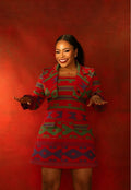Akwete cropped jacket set